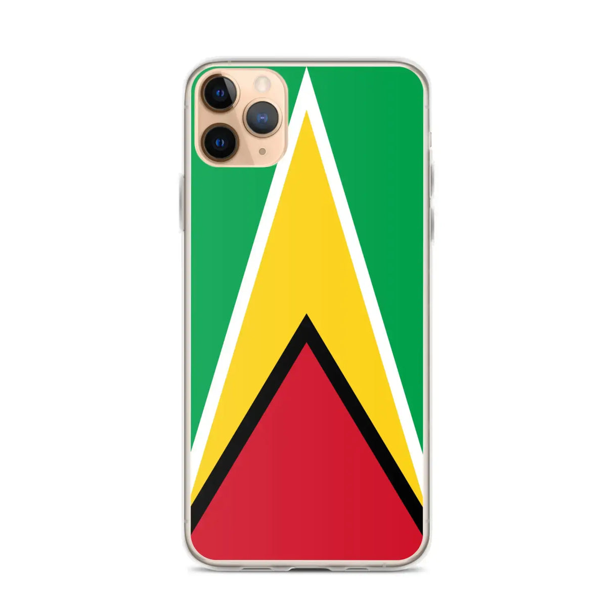 Coque iphone drapeau guyana souple antichoc transparente