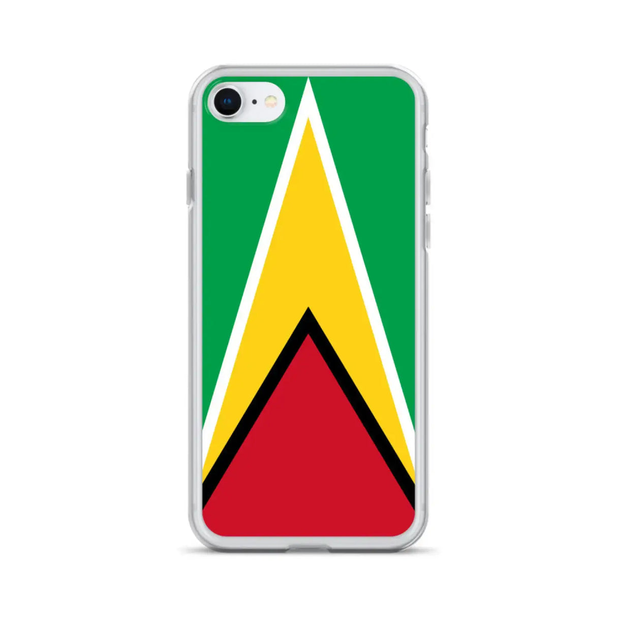 Coque iphone drapeau guyana souple antichoc transparente