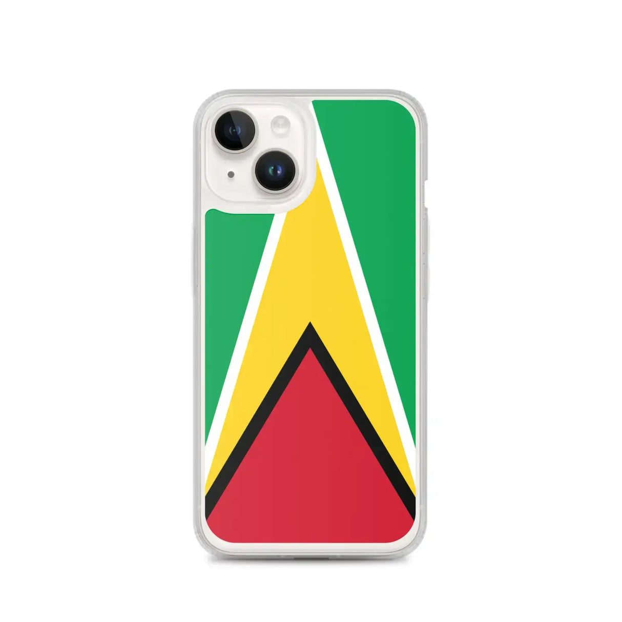 Coque iphone drapeau guyana souple antichoc transparente