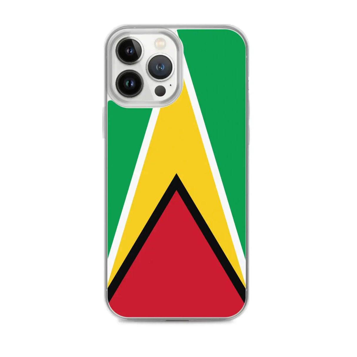 Coque iphone drapeau guyana souple antichoc transparente