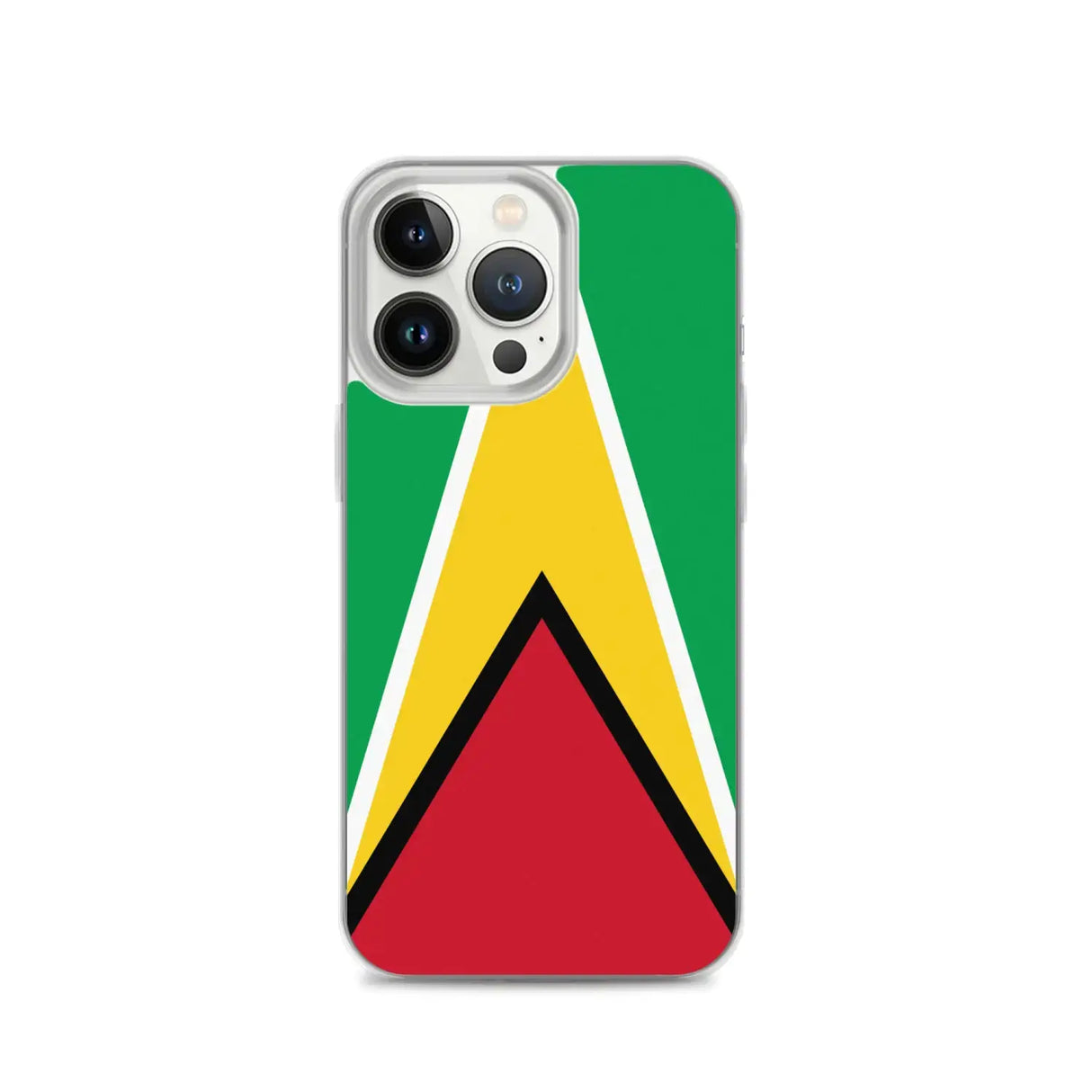 Coque iphone drapeau guyana souple antichoc transparente