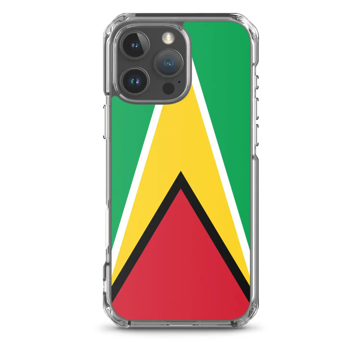 Coque iphone drapeau guyana souple antichoc transparente