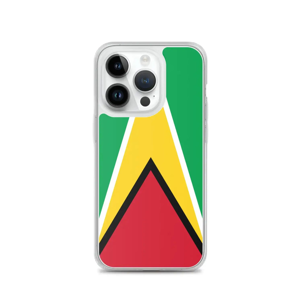 Coque iphone drapeau guyana souple antichoc transparente
