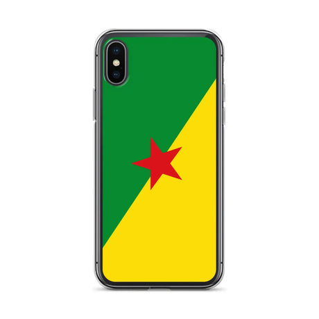 Coque iphone drapeau guyane souple résistante antichoc