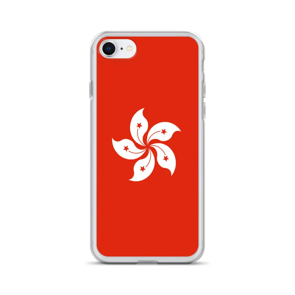 Coque iphone drapeau hong kong souple antichoc transparente
