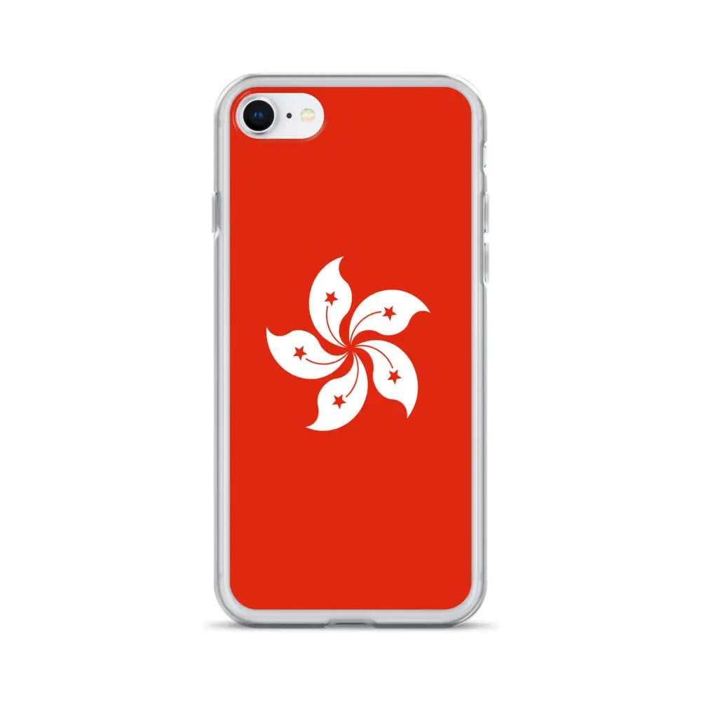Coque iphone drapeau hong kong souple antichoc transparente
