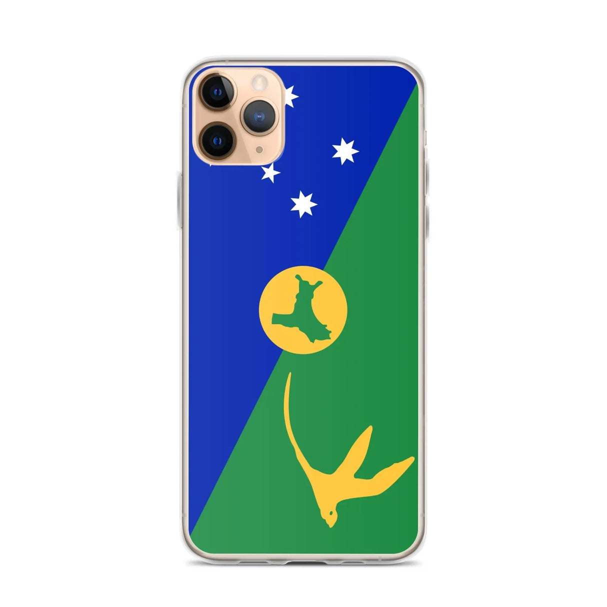 Coque iphone drapeau île christmas souple antichoc transparente