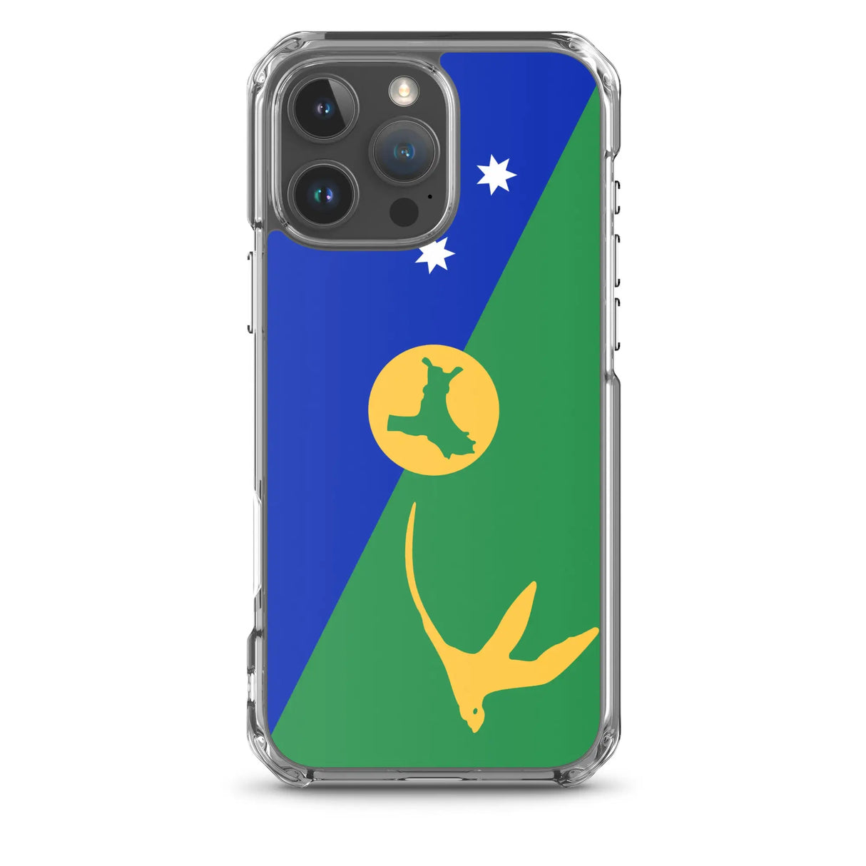 Coque iphone drapeau île christmas souple antichoc transparente