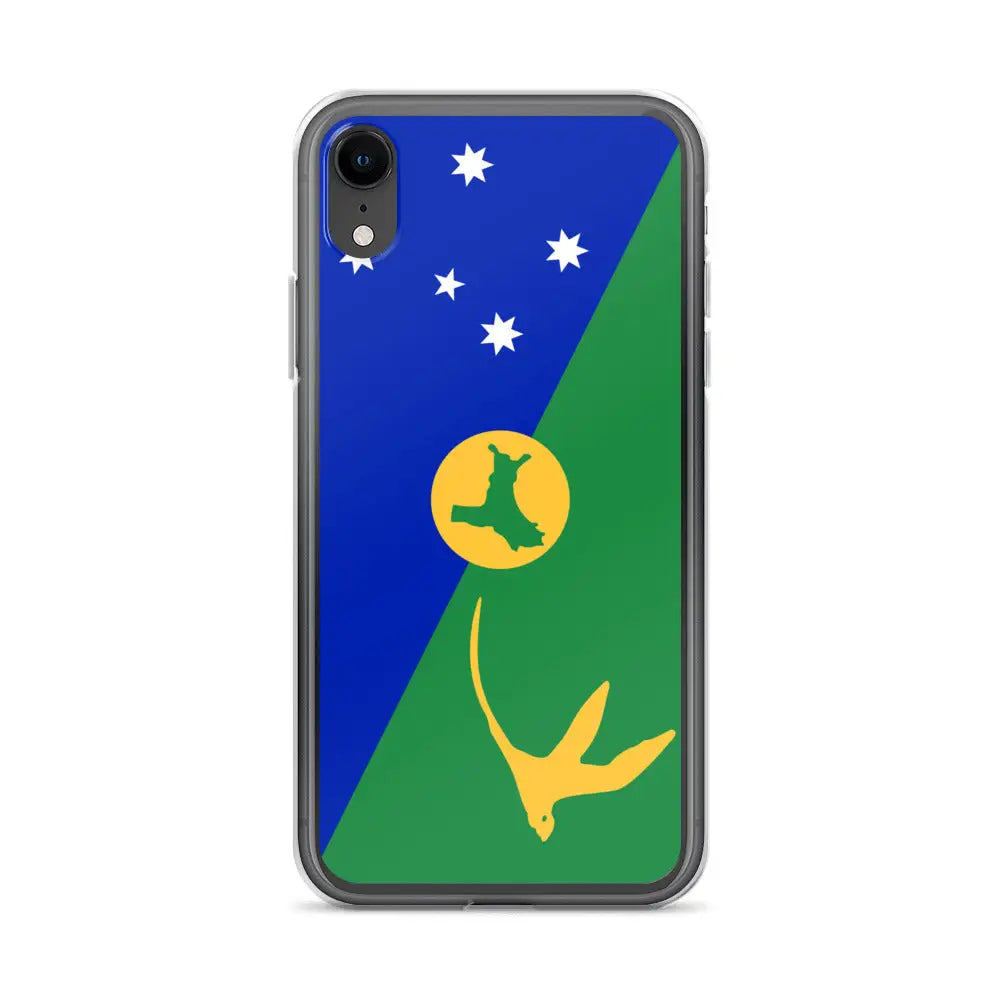 Coque iphone drapeau île christmas souple antichoc transparente