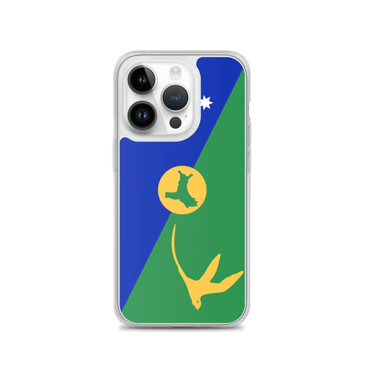 Coque iphone drapeau île christmas souple antichoc transparente