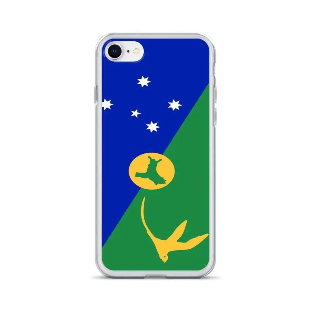 Coque iphone drapeau île christmas souple antichoc transparente