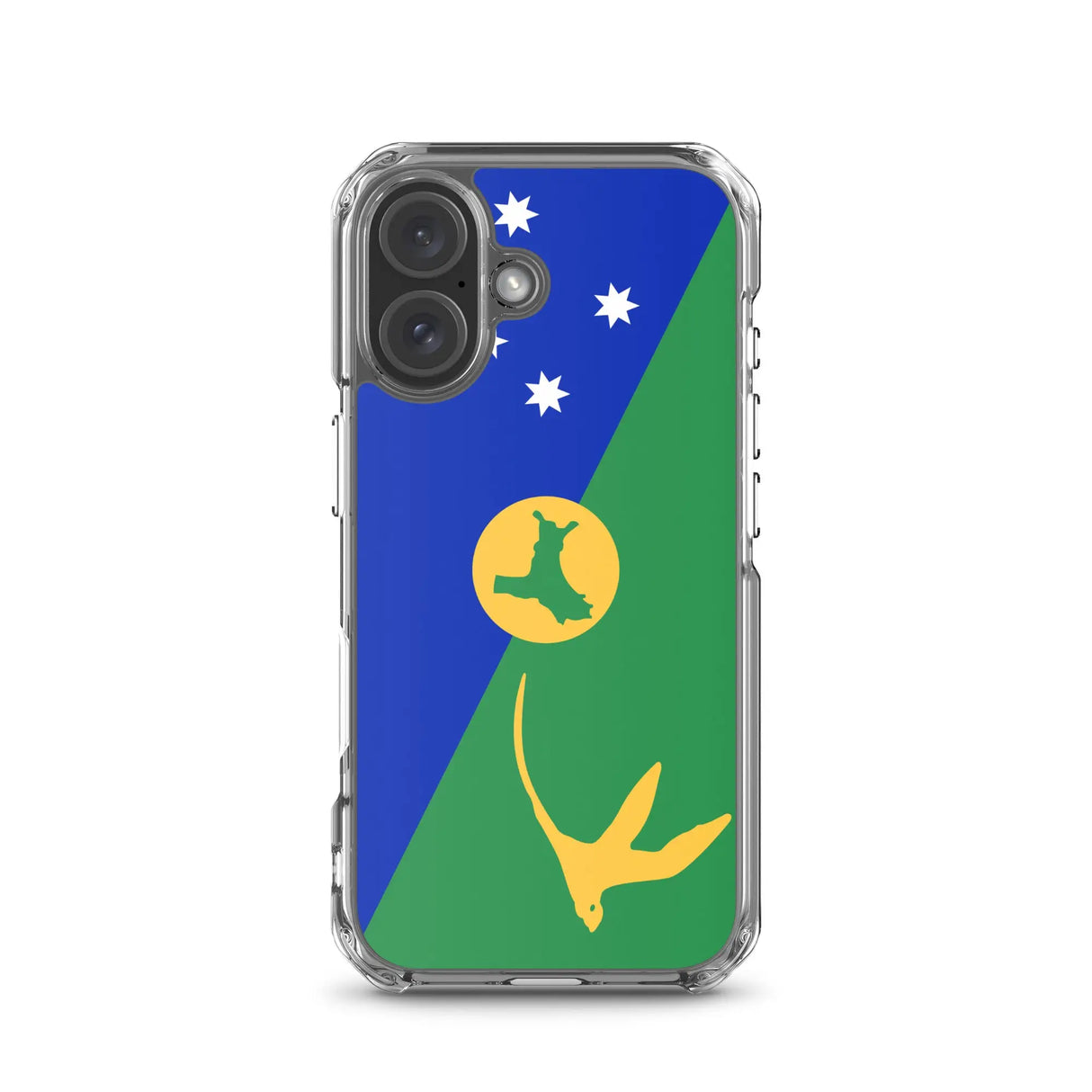 Coque iphone drapeau île christmas souple antichoc transparente