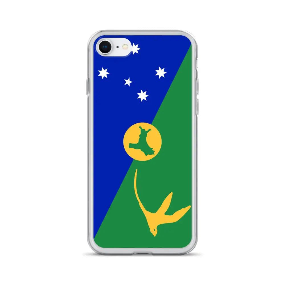 Coque iphone drapeau île christmas souple antichoc transparente