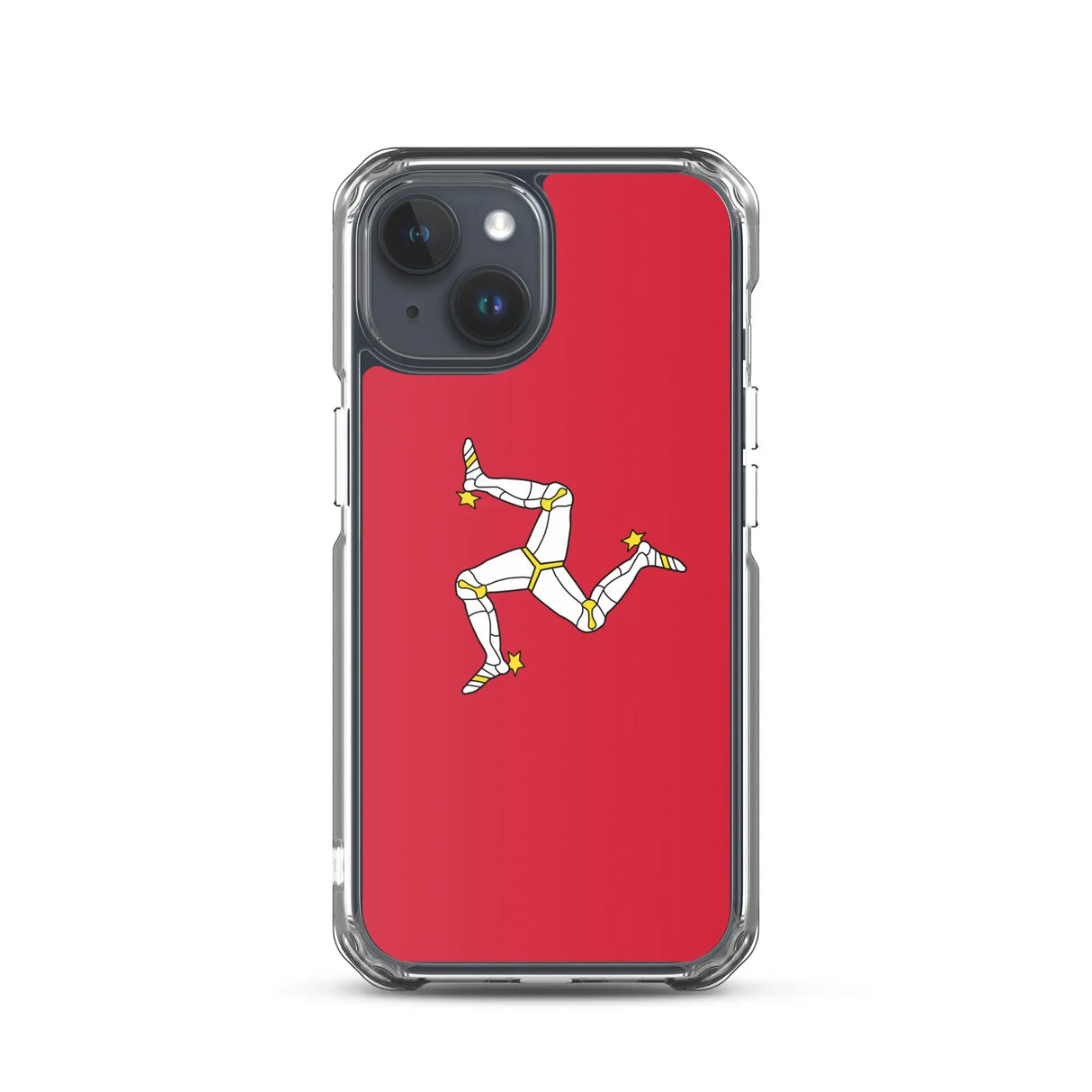 Coque iphone drapeau île de man souple antichoc transparente