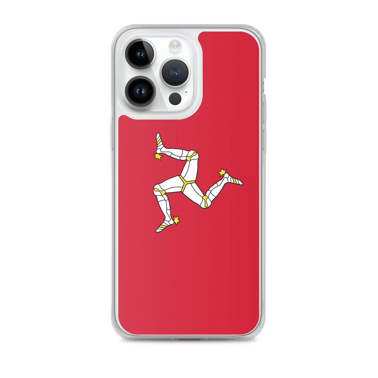 Coque iphone drapeau île de man souple antichoc transparente