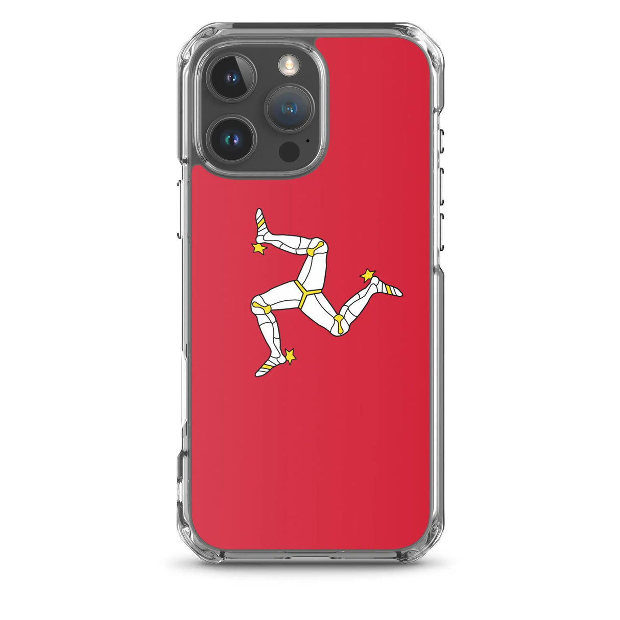 Coque iphone drapeau île de man souple antichoc transparente