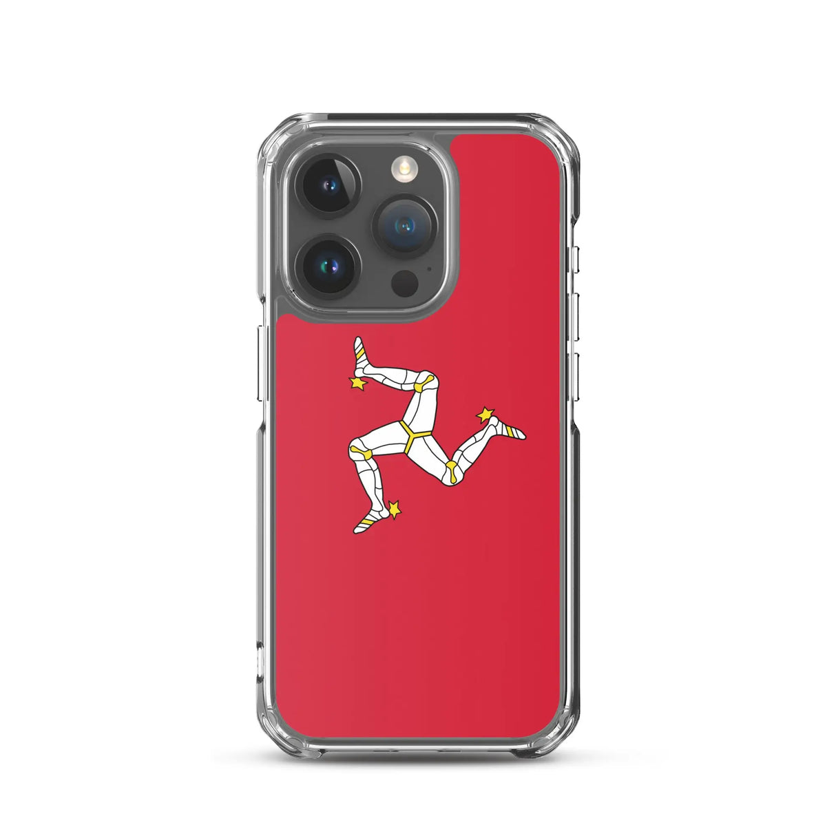 Coque iphone drapeau île de man souple antichoc transparente