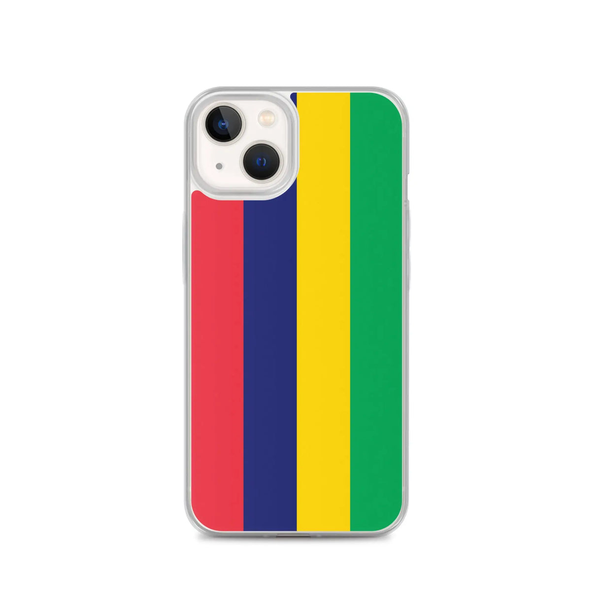 Coque iphone drapeau île maurice souple antichoc transparente