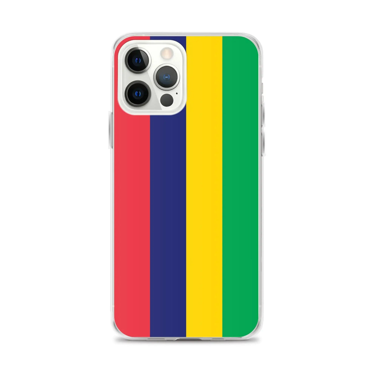 Coque iphone drapeau île maurice souple antichoc transparente