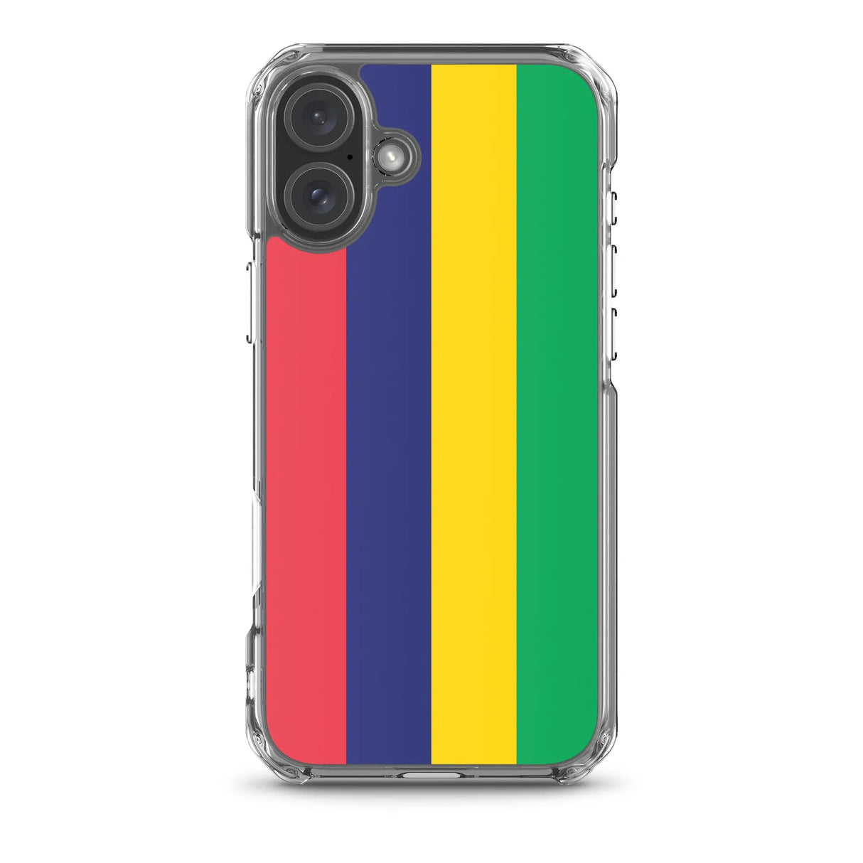 Coque iphone drapeau île maurice souple antichoc transparente