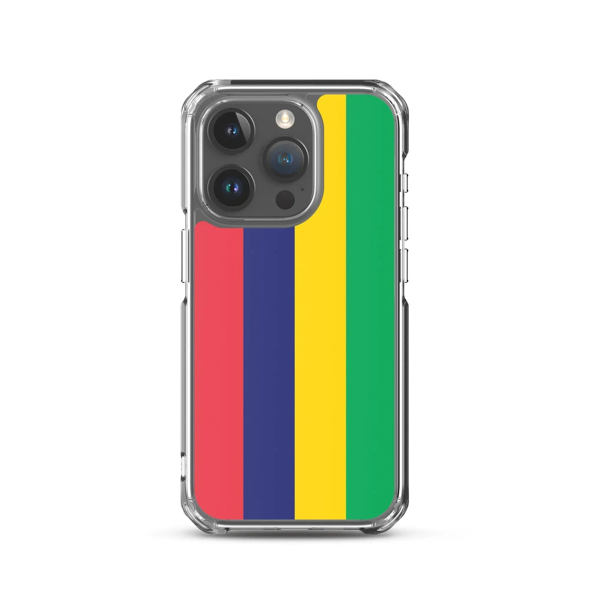 Coque iphone drapeau île maurice souple antichoc transparente