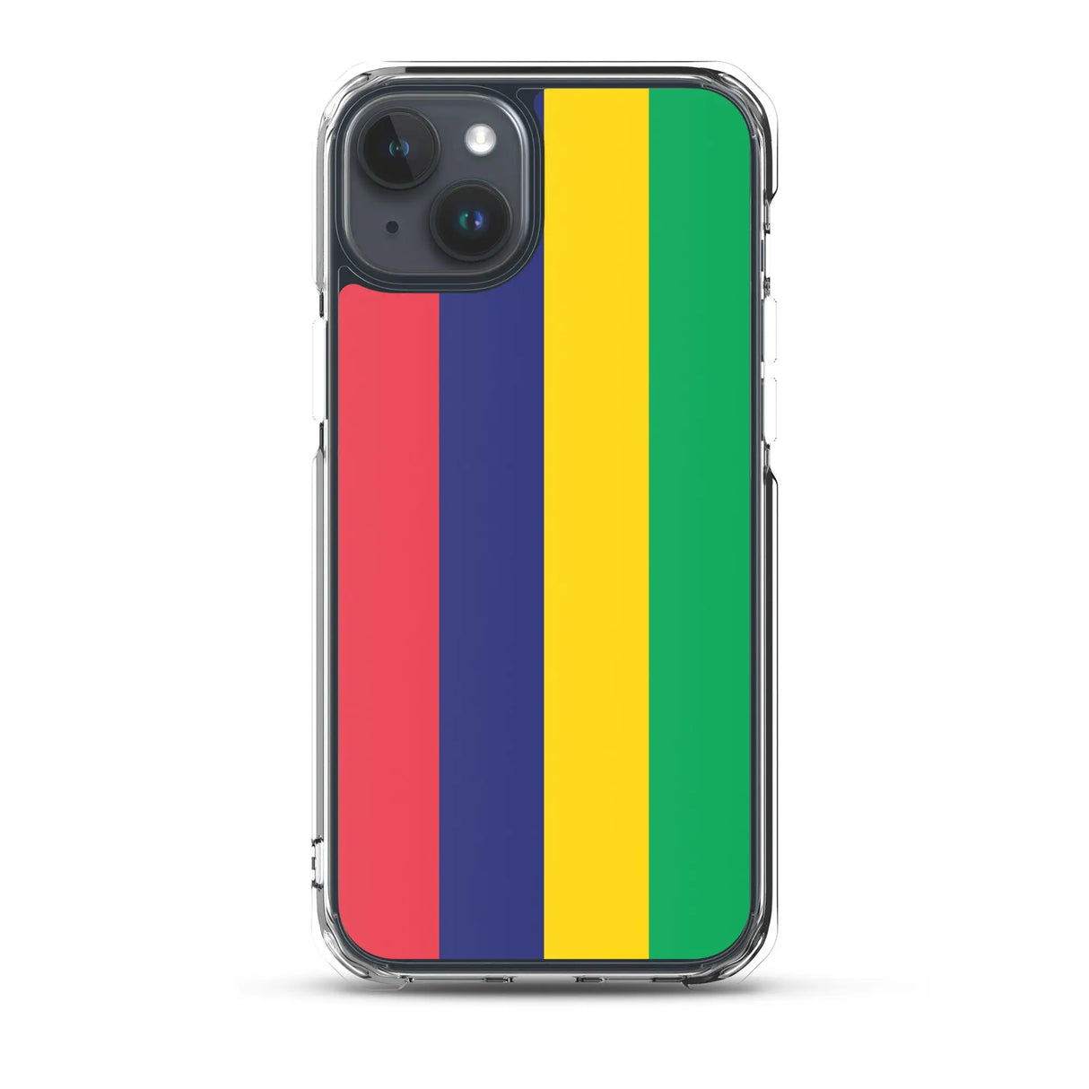 Coque iphone drapeau île maurice souple antichoc transparente
