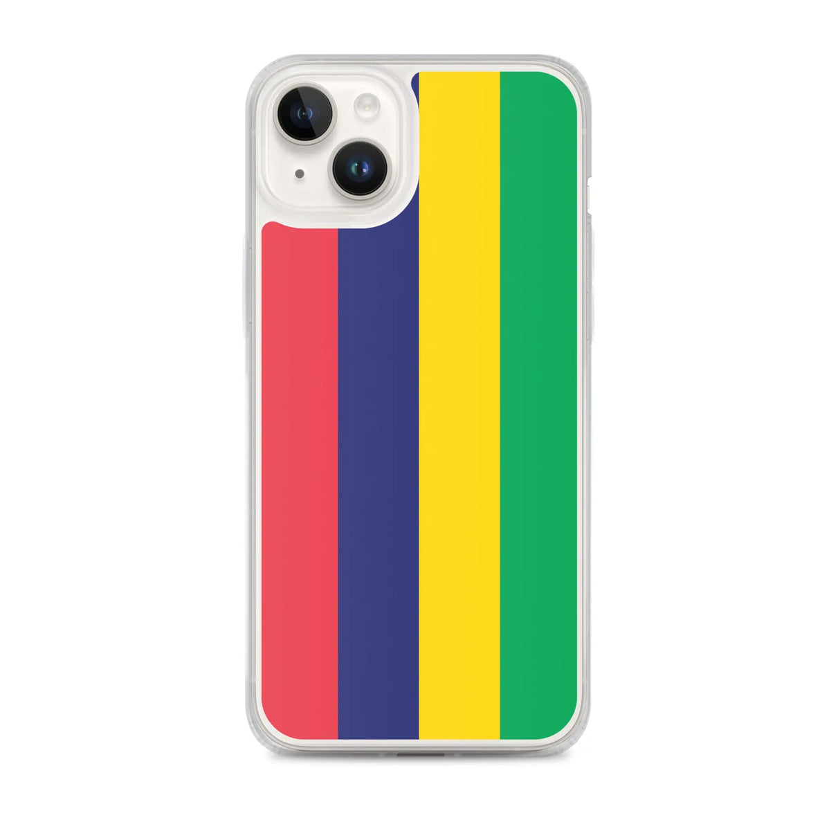 Coque iphone drapeau île maurice souple antichoc transparente