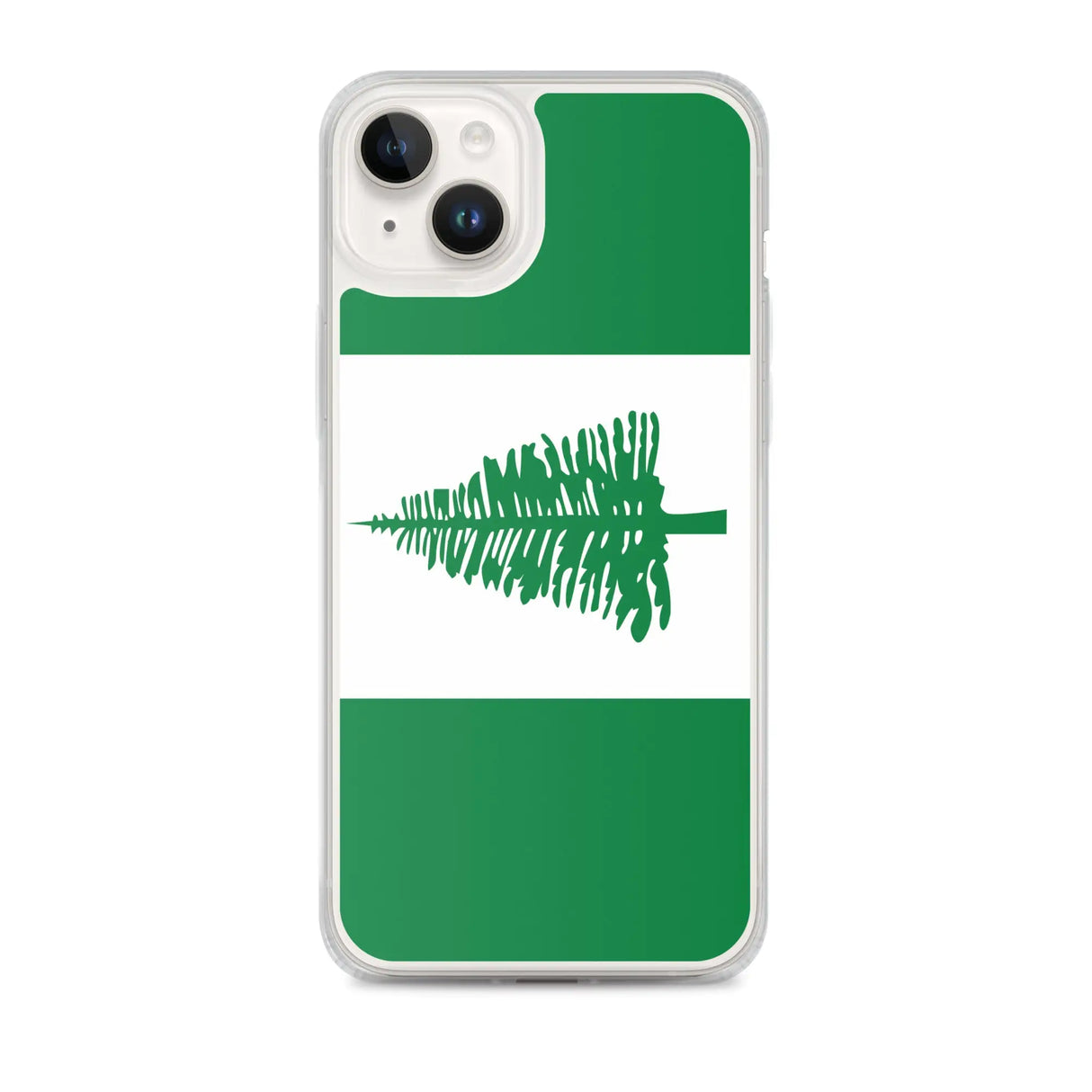 Coque iphone drapeau île norfolk souple antichoc transparente