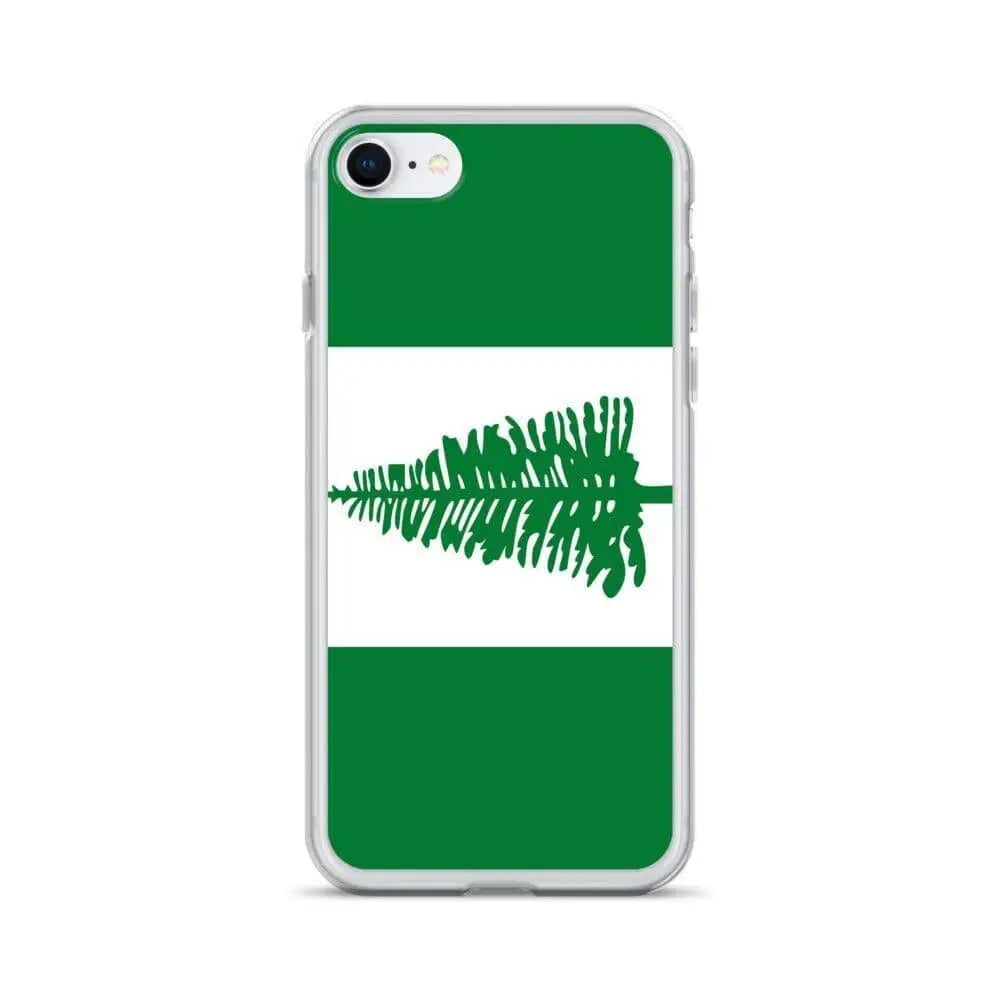 Coque iphone drapeau île norfolk souple antichoc transparente