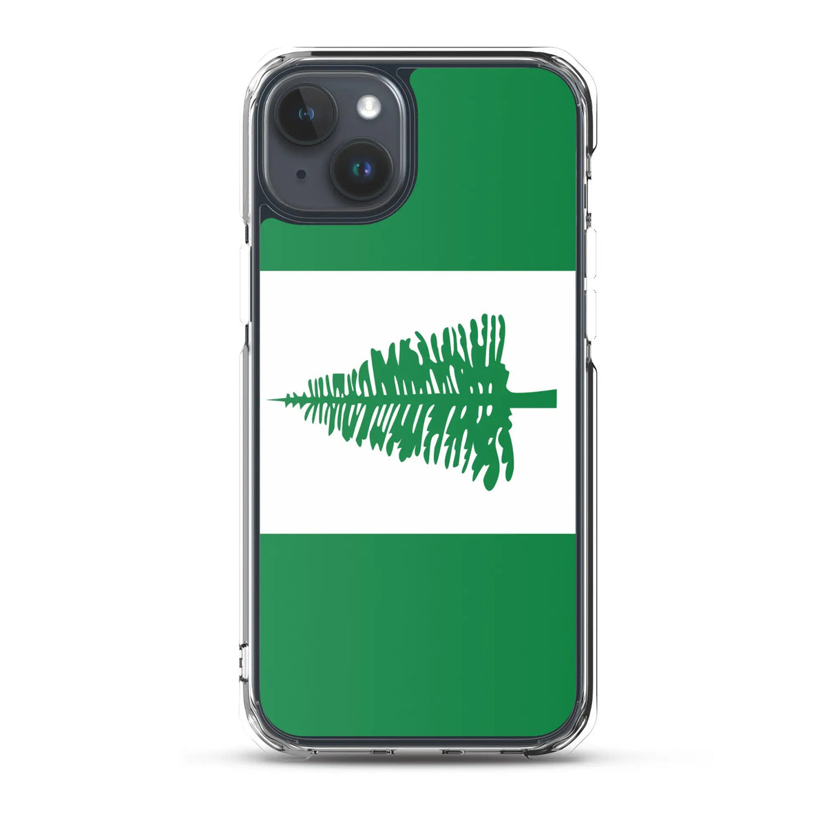 Coque iphone drapeau île norfolk souple antichoc transparente