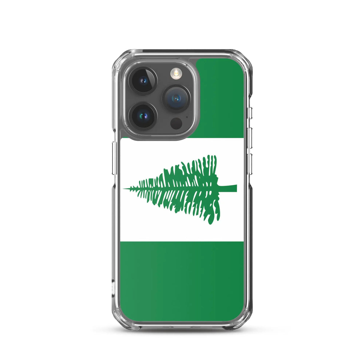Coque iphone drapeau île norfolk souple antichoc transparente