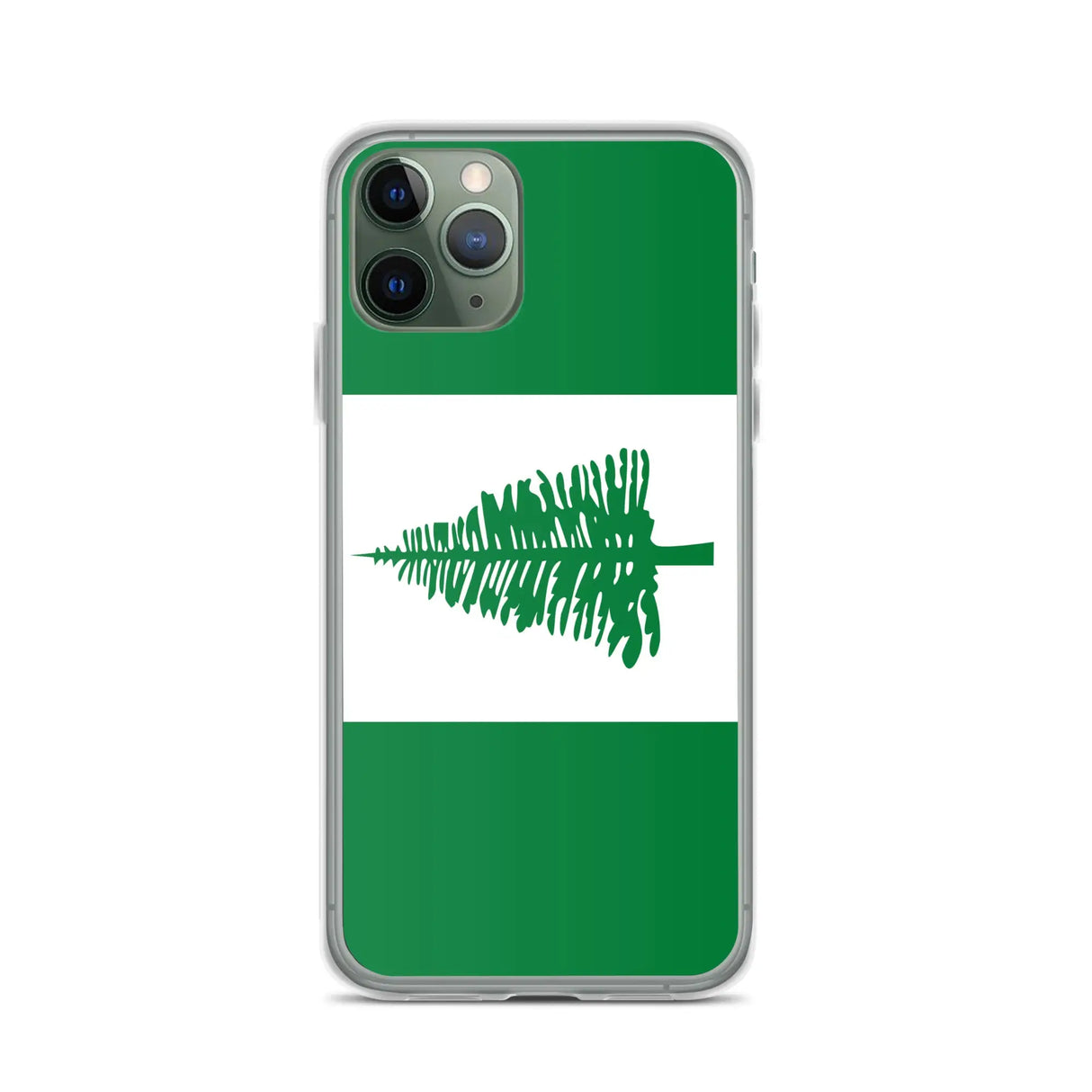 Coque iphone drapeau île norfolk souple antichoc transparente