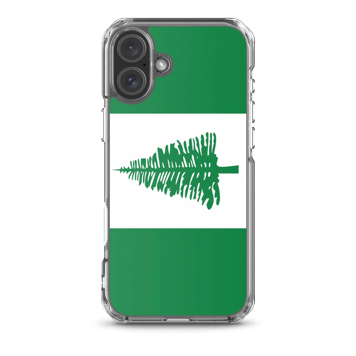 Coque iphone drapeau île norfolk souple antichoc transparente