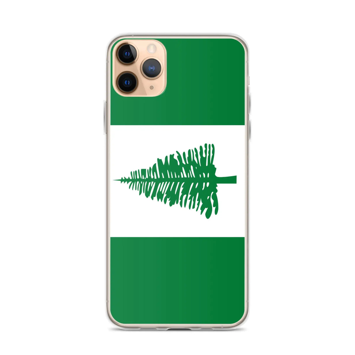 Coque iphone drapeau île norfolk souple antichoc transparente