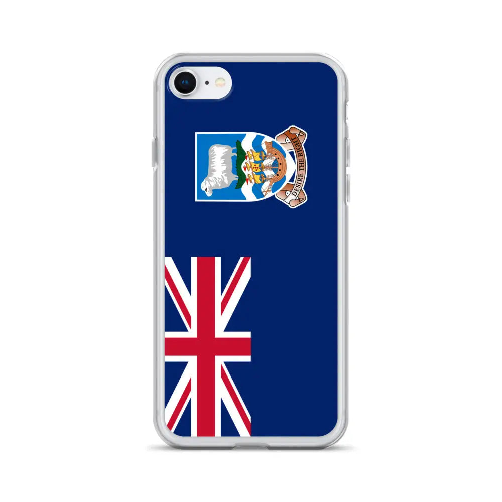 Coque iphone drapeau îles malouines souple antichoc