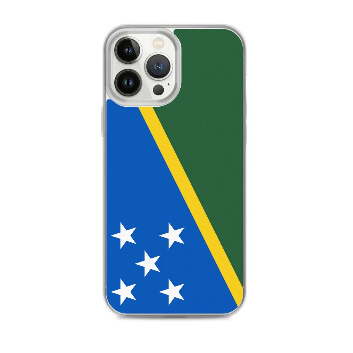 Coque iphone drapeau îles salomon souple antichoc transparente