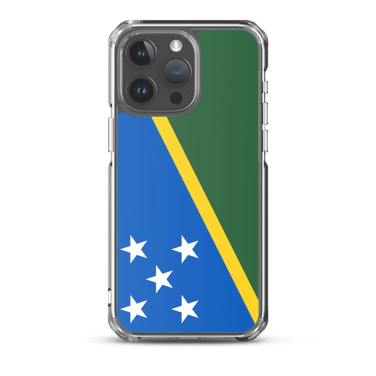 Coque iphone drapeau îles salomon souple antichoc transparente