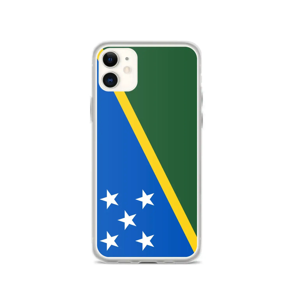 Coque iphone drapeau îles salomon souple antichoc transparente