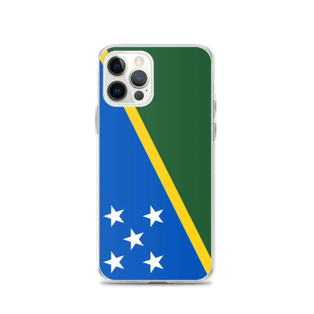 Coque iphone drapeau îles salomon souple antichoc transparente