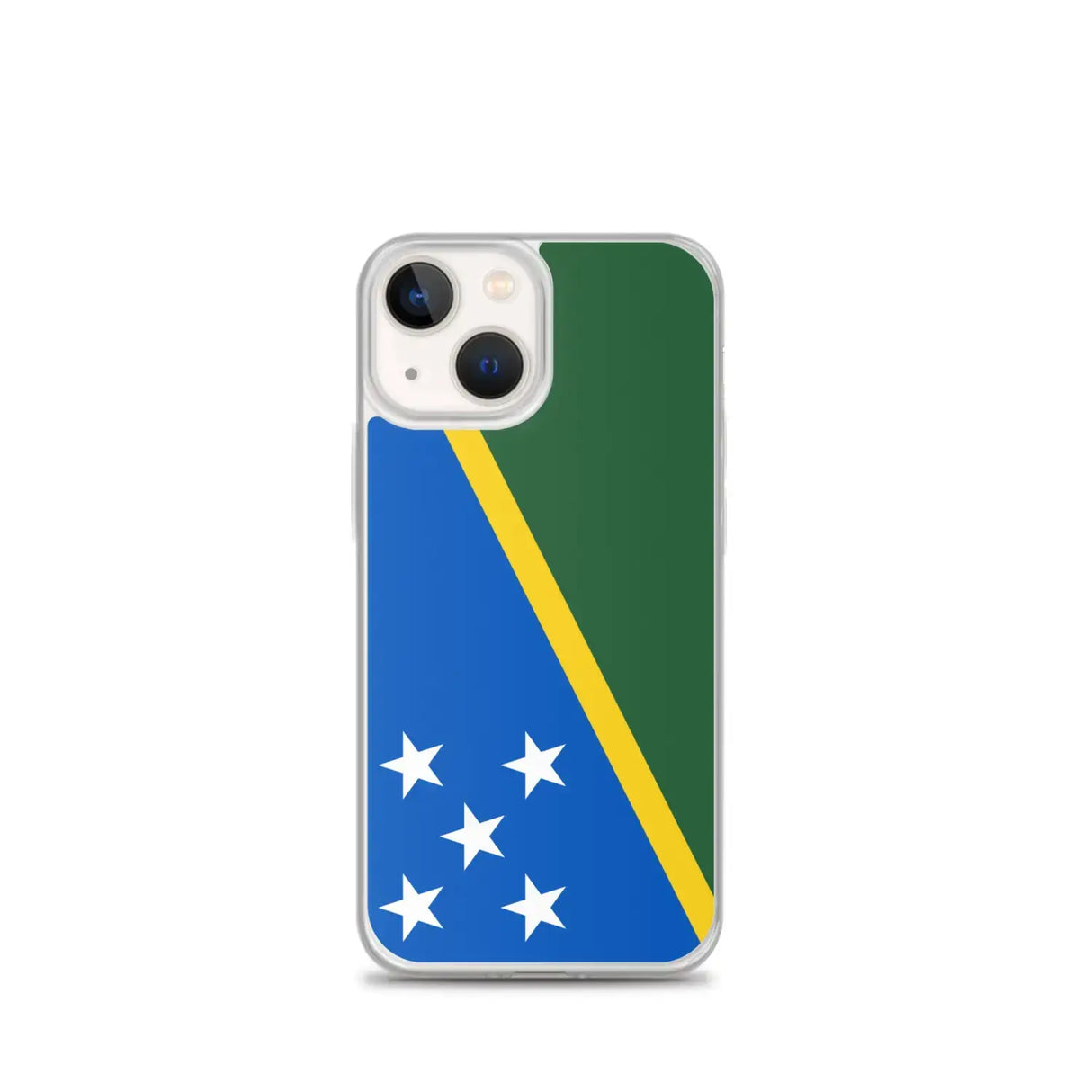 Coque iphone drapeau îles salomon souple antichoc transparente