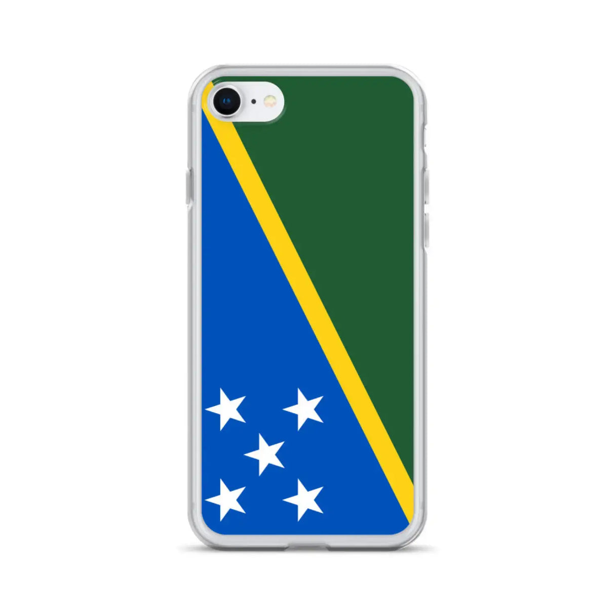 Coque iphone drapeau îles salomon souple antichoc transparente