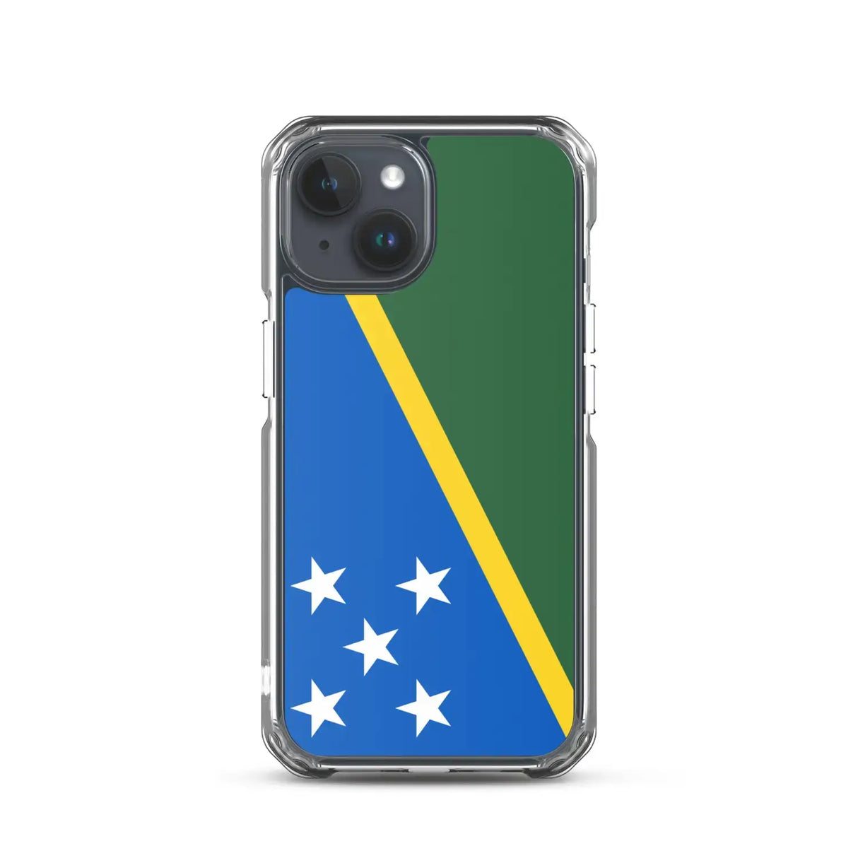 Coque iphone drapeau îles salomon souple antichoc transparente