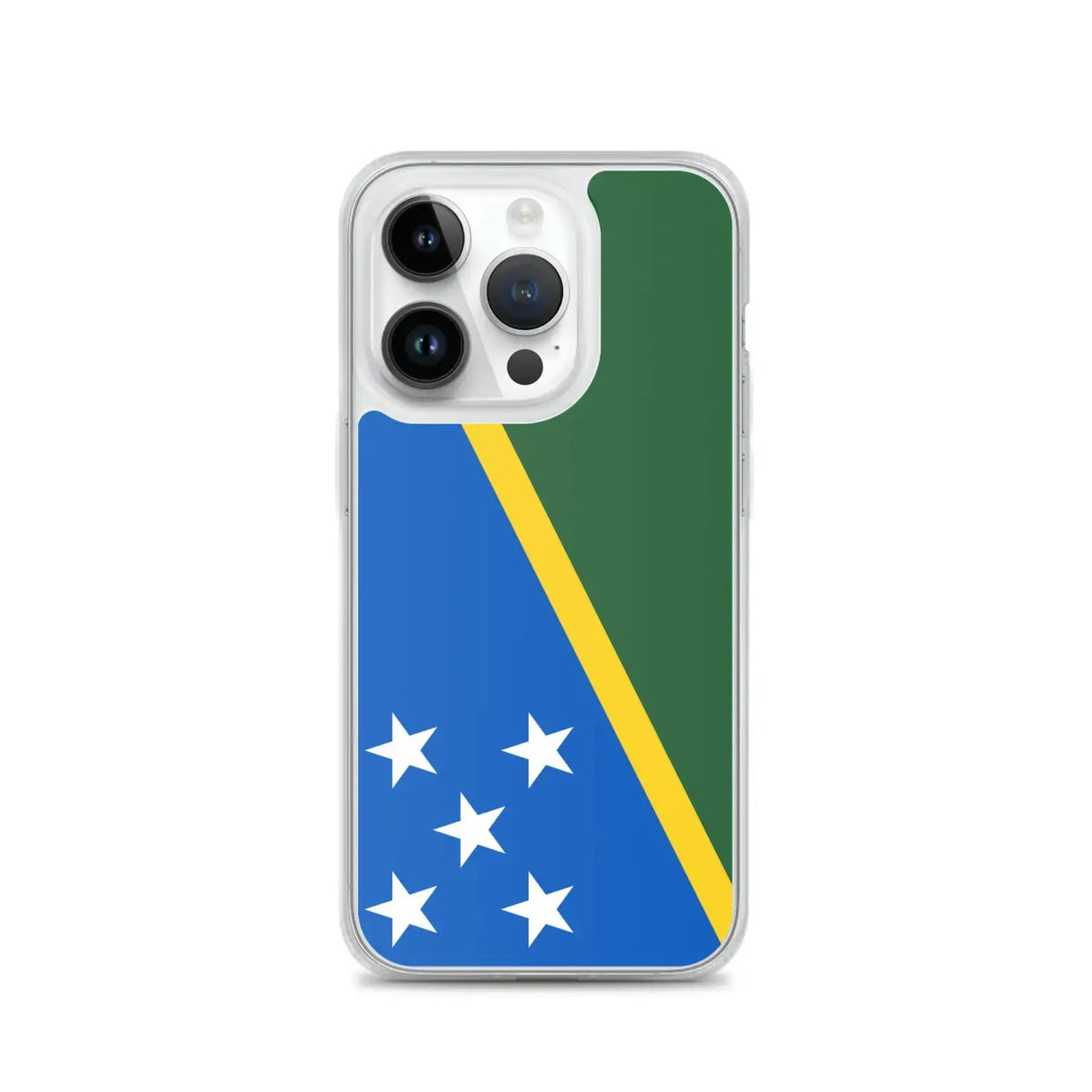 Coque iphone drapeau îles salomon souple antichoc transparente