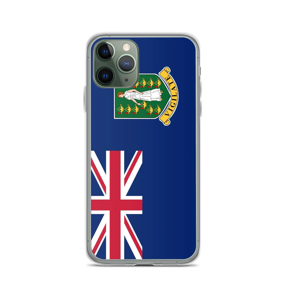Coque iphone drapeau îles vierges britanniques souple antichoc