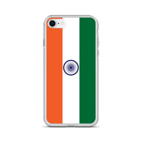 Coque iphone drapeau inde souple antichoc transparente