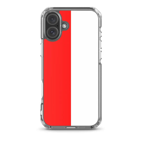 Coque iphone drapeau indonésie souple antichoc transparente