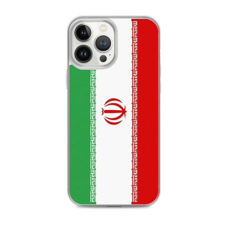 Coque iphone drapeau iran souple antichoc transparente