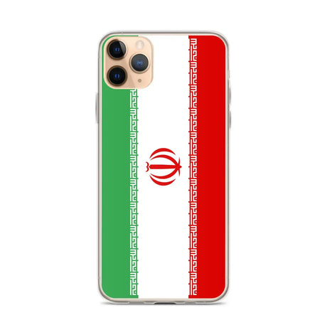 Coque iphone drapeau iran souple antichoc transparente
