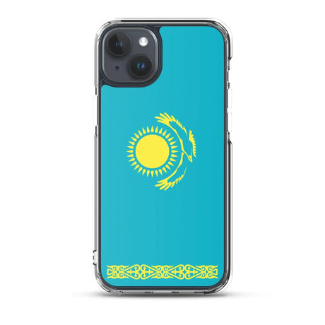 Coque iphone drapeau kazakhstan souple antichoc transparente