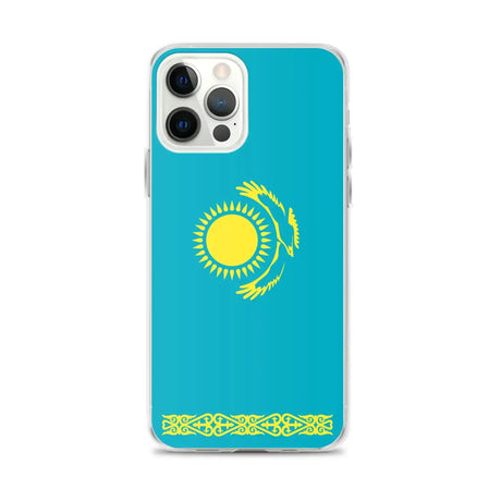 Coque iphone drapeau kazakhstan souple antichoc transparente